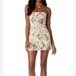 blue floral dresses for women Lady Black Tie - Molly Maxi Dress - Blue Floral Tiered Dress With Bow